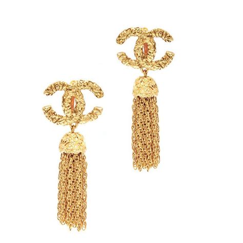 chanel interlocking c earrings|chanel earrings.